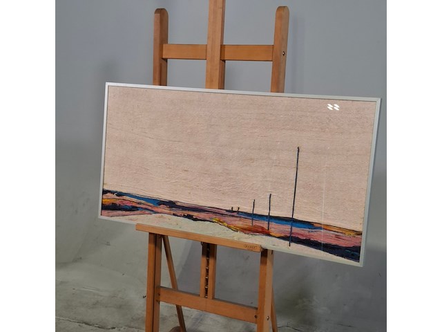 Kunstwerk in lijst, maya wildevuur, strand, zijde - afbeelding 3 van  6