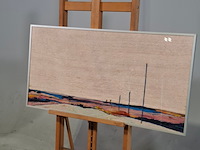Kunstwerk in lijst, maya wildevuur, strand, zijde - afbeelding 3 van  6