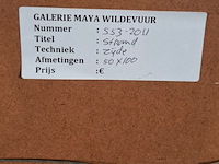 Kunstwerk in lijst, maya wildevuur, strand, zijde - afbeelding 6 van  6
