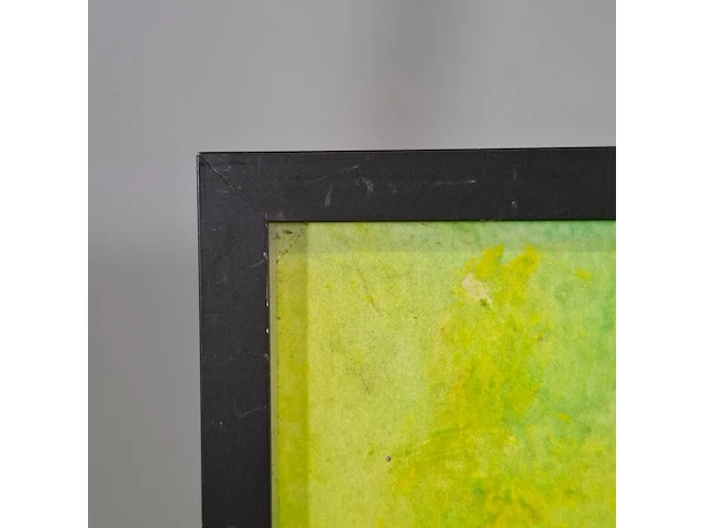 Kunstwerk in lijst, maya wildevuur, vlinder, 1990 - afbeelding 4 van  9