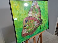 Kunstwerk in lijst, maya wildevuur, vlinder, 1990 - afbeelding 5 van  9