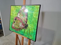 Kunstwerk in lijst, maya wildevuur, vlinder, 1990 - afbeelding 6 van  9