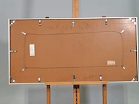 Kunstwerk in lijst, zijde, maya wildevuur, compositie, 1987 - afbeelding 8 van  9