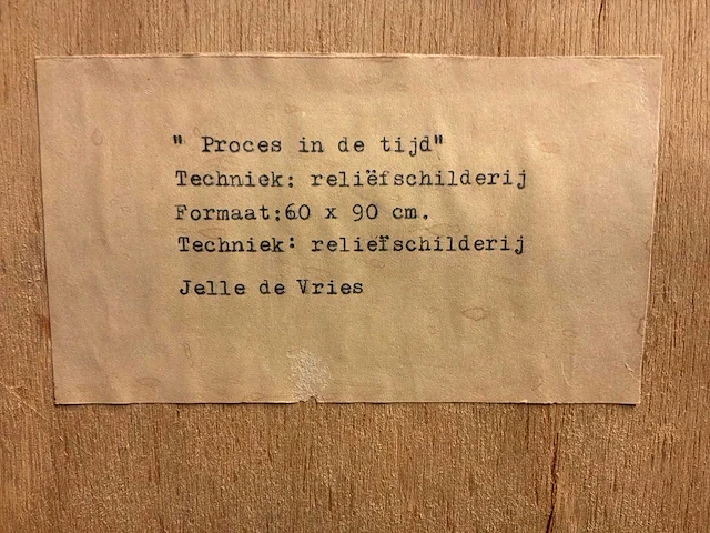 Kunstwerk “jelle de vries -proces in de tijd” - afbeelding 8 van  8