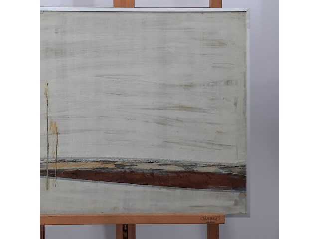 Kunstwerk, maya wildevuur (1944-2023), strandpalen - zijdecollage - afbeelding 4 van  9