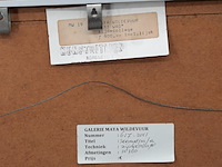 Kunstwerk, maya wildevuur (1944-2023), strandpalen - zijdecollage - afbeelding 8 van  9