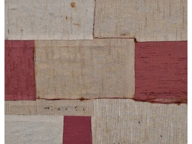 Kunstwerk, maya wildevuur (1944-2023), vlakken - zijdecollage - afbeelding 1 van  6