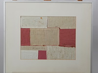 Kunstwerk, maya wildevuur (1944-2023), vlakken - zijdecollage - afbeelding 2 van  6