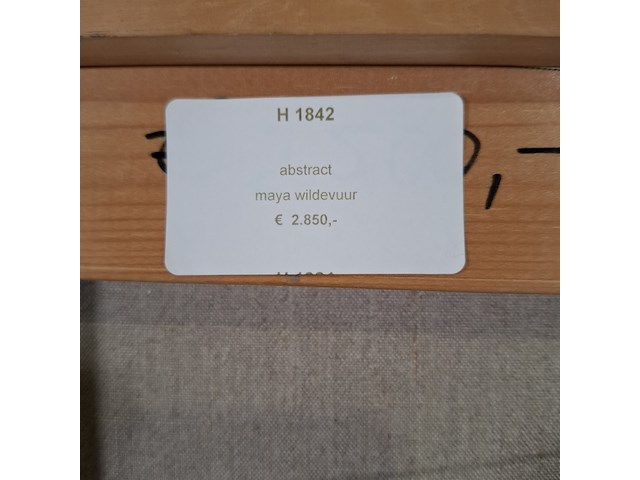 Kunstwerk, maya wildevuur, abstract, 1992 - afbeelding 2 van  11