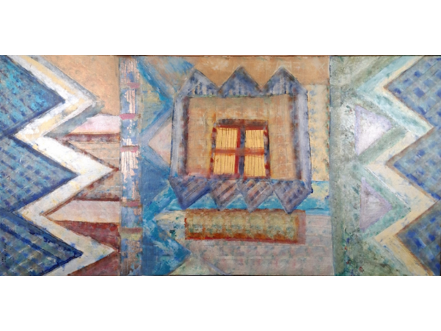 Kunstwerk, maya wildevuur, abstract, 1992 - afbeelding 1 van  11