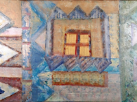 Kunstwerk, maya wildevuur, abstract, 1992 - afbeelding 1 van  11