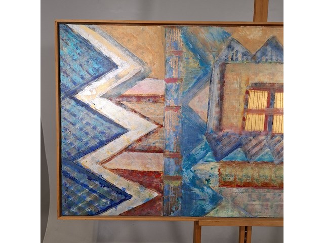 Kunstwerk, maya wildevuur, abstract, 1992 - afbeelding 5 van  11