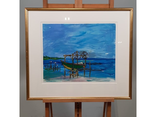 Kunstwerk, maya wildevuur, bora bora, 1998 - afbeelding 2 van  6