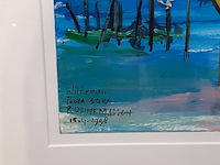 Kunstwerk, maya wildevuur, bora bora, 1998 - afbeelding 4 van  6