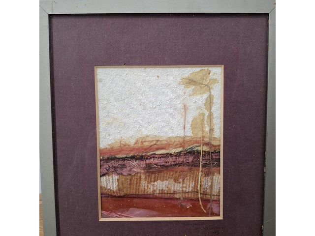 Kunstwerk, maya wildevuur, compositie, 1989 - afbeelding 3 van  9