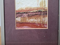 Kunstwerk, maya wildevuur, compositie, 1989 - afbeelding 4 van  9