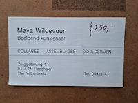 Kunstwerk, maya wildevuur, compositie, 1989 - afbeelding 9 van  9