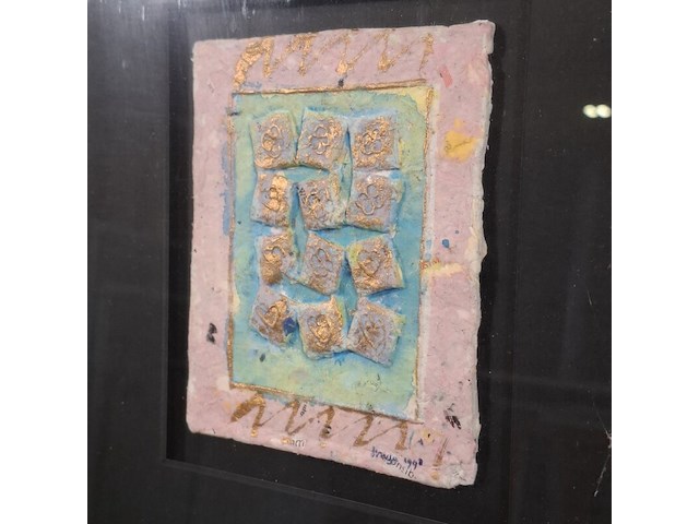 Kunstwerk, maya wildevuur, compositie, 1997 - afbeelding 4 van  8