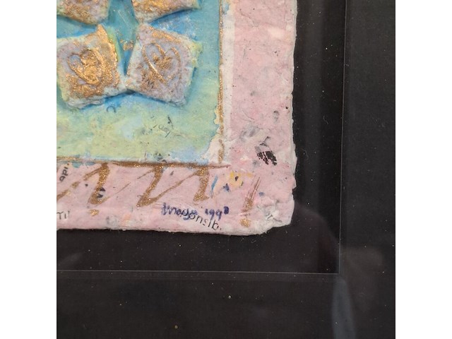 Kunstwerk, maya wildevuur, compositie, 1997 - afbeelding 5 van  8