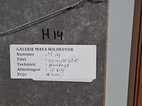 Kunstwerk, maya wildevuur, compositie, 1997 - afbeelding 8 van  8