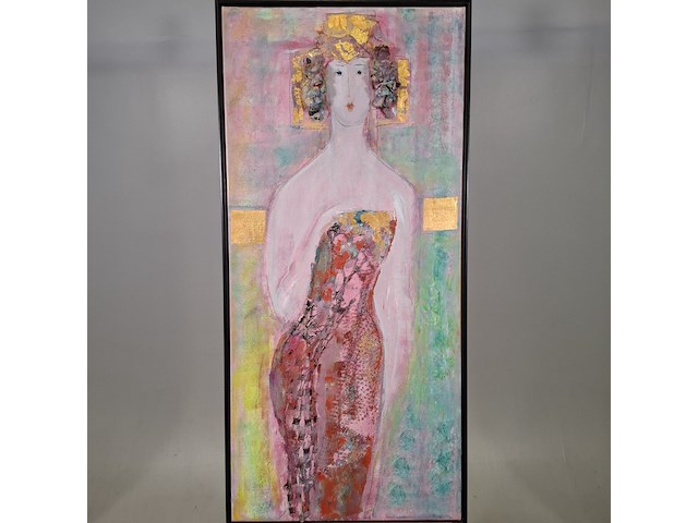 Kunstwerk, maya wildevuur, dame - afbeelding 3 van  9