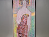 Kunstwerk, maya wildevuur, dame - afbeelding 3 van  9