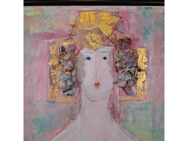 Kunstwerk, maya wildevuur, dame - afbeelding 4 van  9