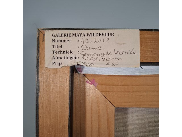 Kunstwerk, maya wildevuur, dame - afbeelding 9 van  9