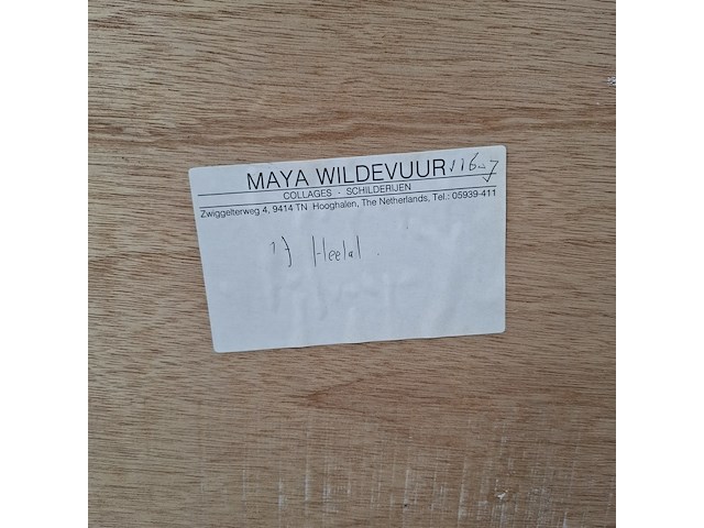 Kunstwerk, maya wildevuur, heelal, 1990 - afbeelding 2 van  10