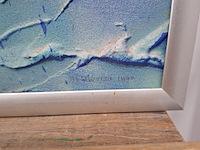 Kunstwerk, maya wildevuur, heelal, 1990 - afbeelding 6 van  10