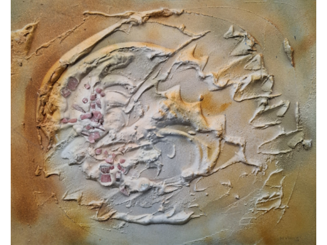 Kunstwerk, maya wildevuur, heelal - afbeelding 1 van  10