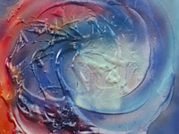 Kunstwerk, maya wildevuur, heelal