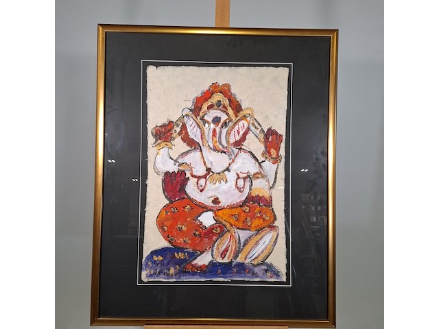 Kunstwerk, maya wildevuur, india - afbeelding 2 van  9