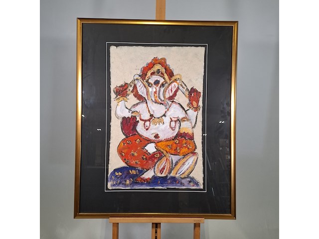 Kunstwerk, maya wildevuur, india - afbeelding 3 van  9