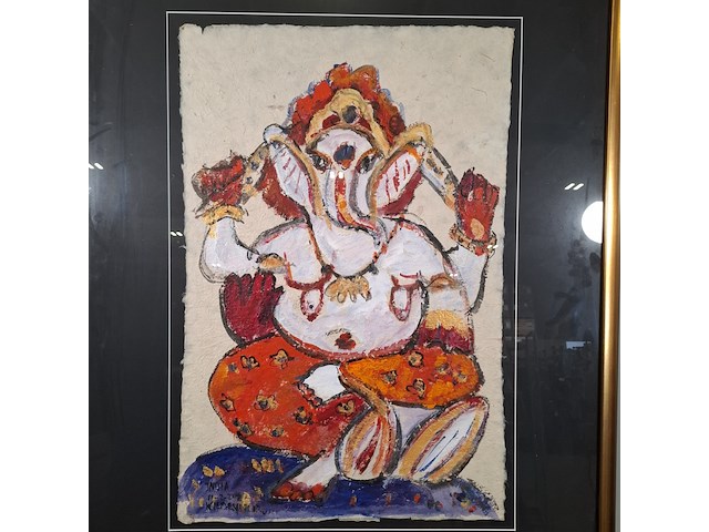 Kunstwerk, maya wildevuur, india - afbeelding 4 van  9