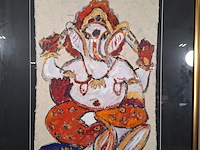 Kunstwerk, maya wildevuur, india - afbeelding 4 van  9