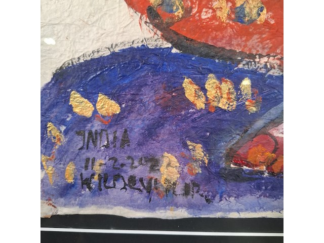 Kunstwerk, maya wildevuur, india - afbeelding 5 van  9