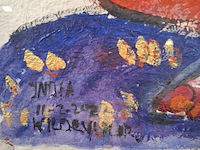 Kunstwerk, maya wildevuur, india - afbeelding 5 van  9