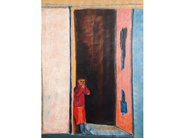 Kunstwerk, maya wildevuur, marroko, 2002 - afbeelding 1 van  9