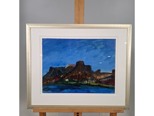 Kunstwerk, maya wildevuur, oranjerivier, zuid-afrika, 2000 - afbeelding 2 van  8