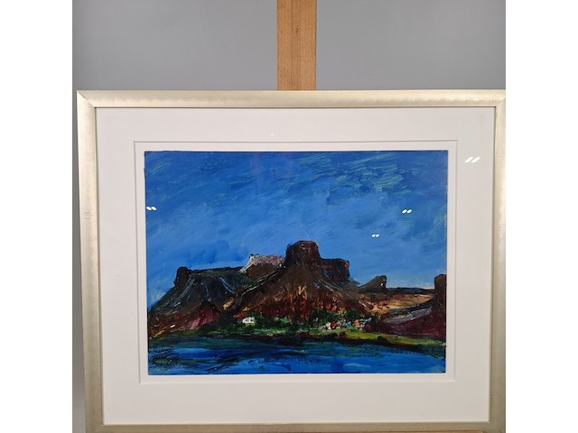 Kunstwerk, maya wildevuur, oranjerivier, zuid-afrika, 2000 - afbeelding 3 van  8