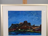 Kunstwerk, maya wildevuur, oranjerivier, zuid-afrika, 2000 - afbeelding 3 van  8