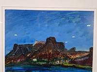 Kunstwerk, maya wildevuur, oranjerivier, zuid-afrika, 2000 - afbeelding 4 van  8