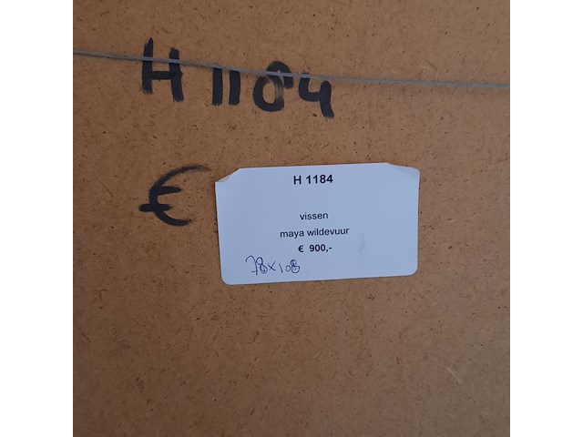 Kunstwerk, maya wildevuur, vissen - afbeelding 7 van  7