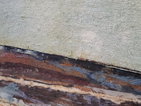 Kunstwerk, maya wildevuur, zijdecollage - strand - afbeelding 8 van  9