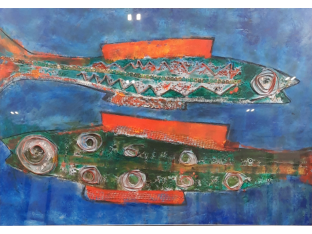 Kunstwerk, maya wildevuur - afbeelding 1 van  8