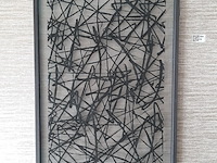 Kunstwerk umo art & design, washi paper art, ingelijst achter glas - afbeelding 1 van  6
