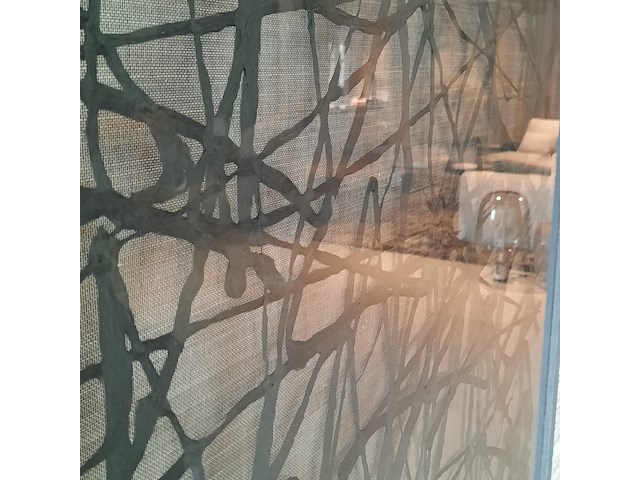 Kunstwerk umo art & design, washi paper art, ingelijst achter glas - afbeelding 5 van  6