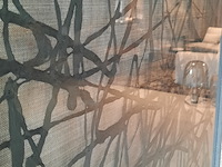 Kunstwerk umo art & design, washi paper art, ingelijst achter glas - afbeelding 5 van  6