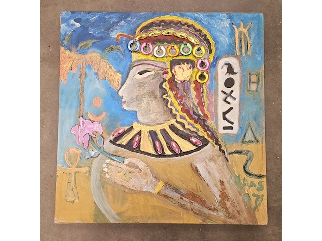 Kunstwerk van klaas van de brink (1930-2009) - egyptische koningin - afbeelding 1 van  5